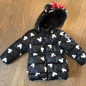 H&M 4t girls Minnie Mouse Coat Jacket with Bow
